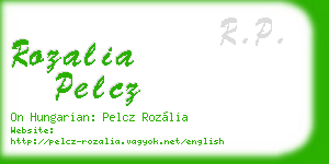 rozalia pelcz business card